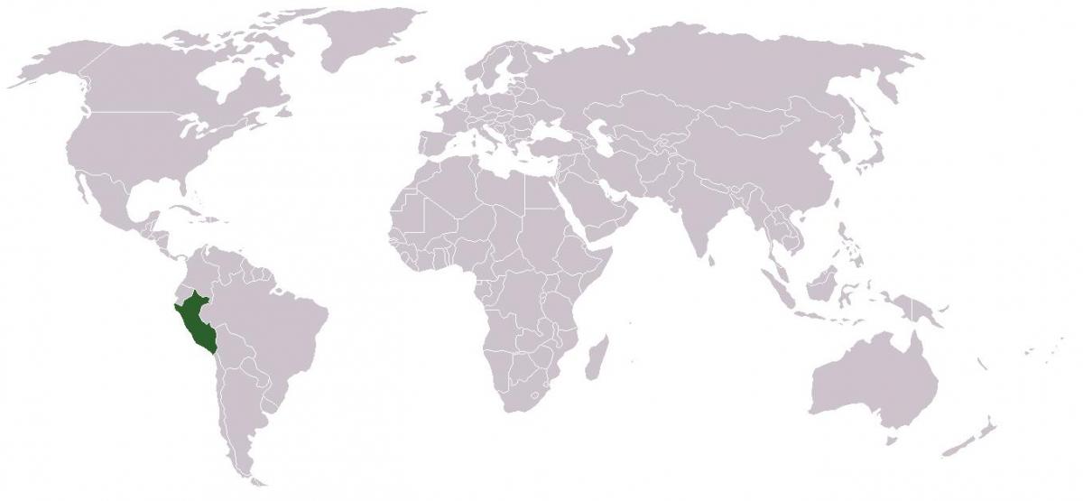 mapa Peru globalnej
