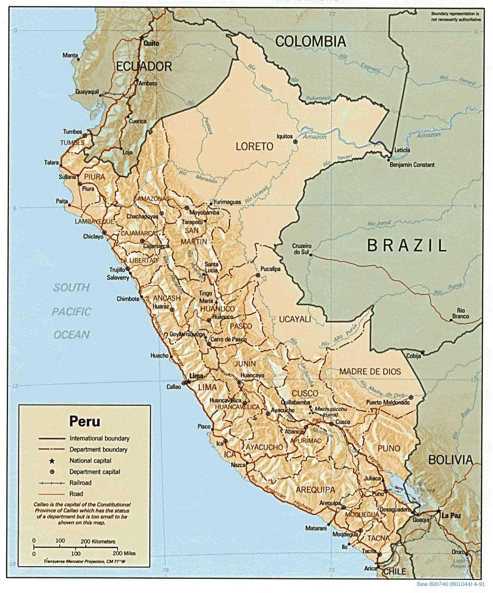 mapa Peru surf