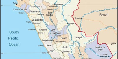 Mapa морай Peru