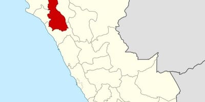 Mapa cajamarca w Peru
