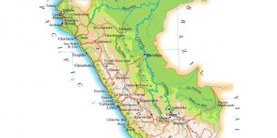 Mapa fizyczna mapa Peru