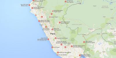 Lotniska Peru na mapie