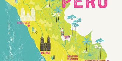 Mapa Peru dla dzieci
