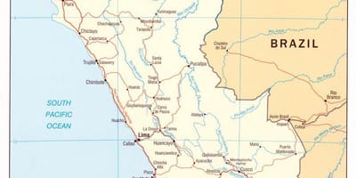 Mapa Peru Zjednoczone