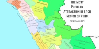 Mapa Peru zabytki