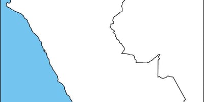 Mapa pusta mapa Peru