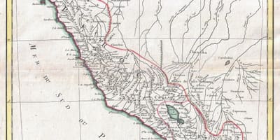 Mapa stara mapa Peru