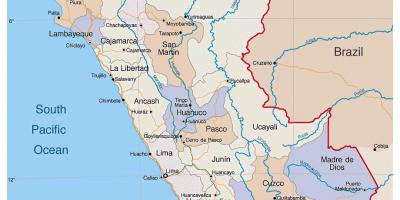 Mapa szczegółowa mapa Peru