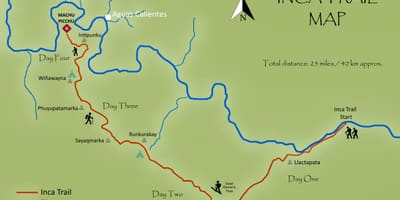 Mapa inków w Peru